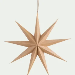 Etoile à suspendre en papier D30cm - beige