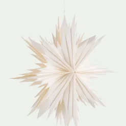 Etoile à suspendre en papier D40cm - blanc