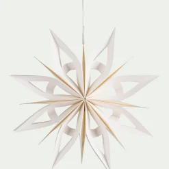 Etoile à suspendre en papier D30cm - blanc