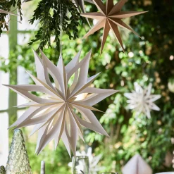 Etoile à suspendre en papier D40cm - blanc