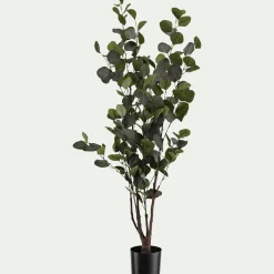 Eucalyptus artificiel en pot H120cm - vert