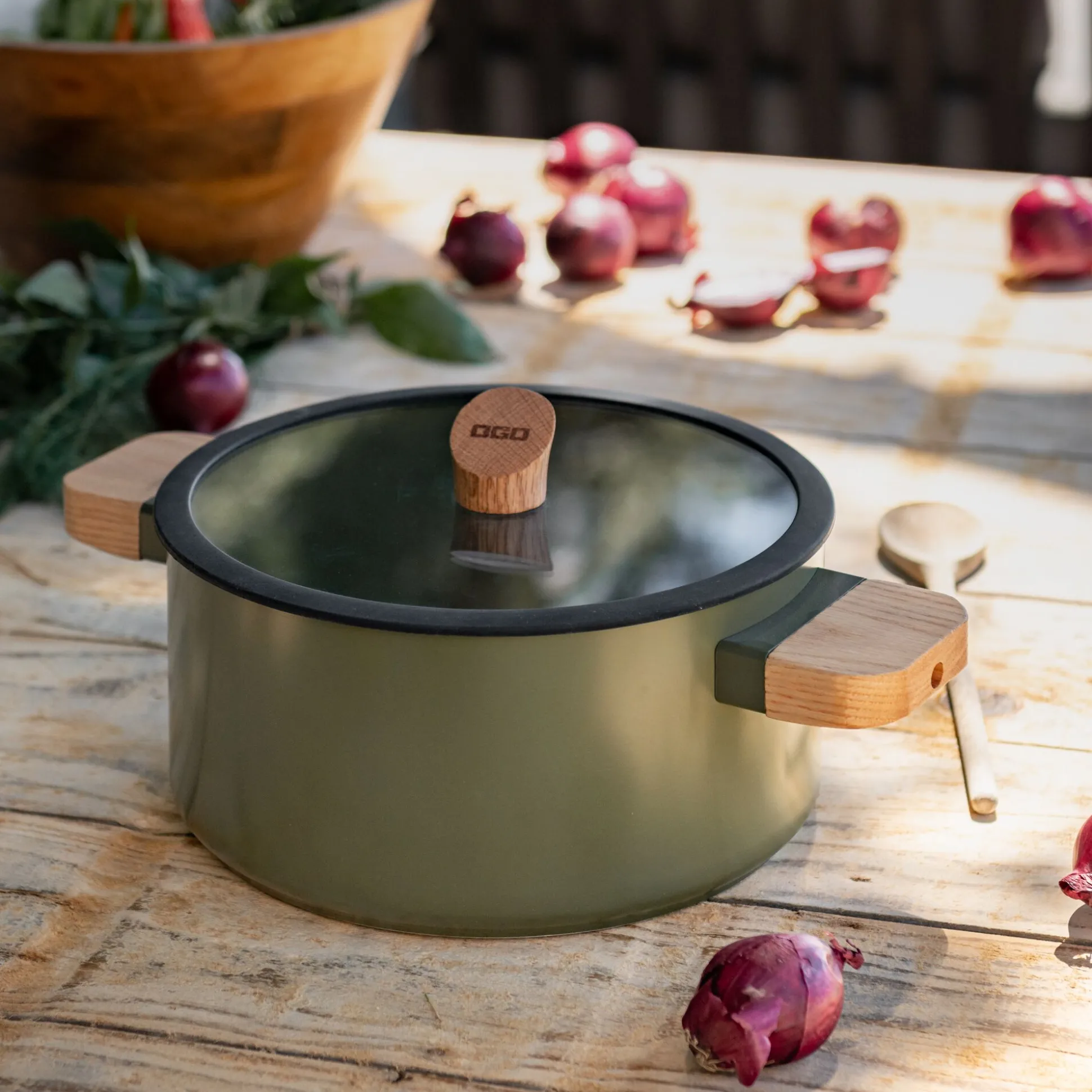 Faitout en aluminium D24cm - vert