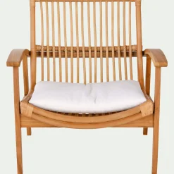 Fauteuil en teck et rotin - naturel