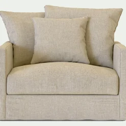 Fauteuil en tissu - beige alpilles