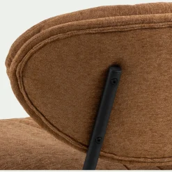 Fauteuil en tissu - brun rustrel