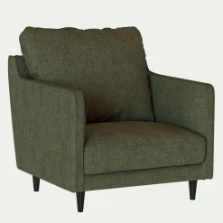 Fauteuil en tissu - vert cèdre