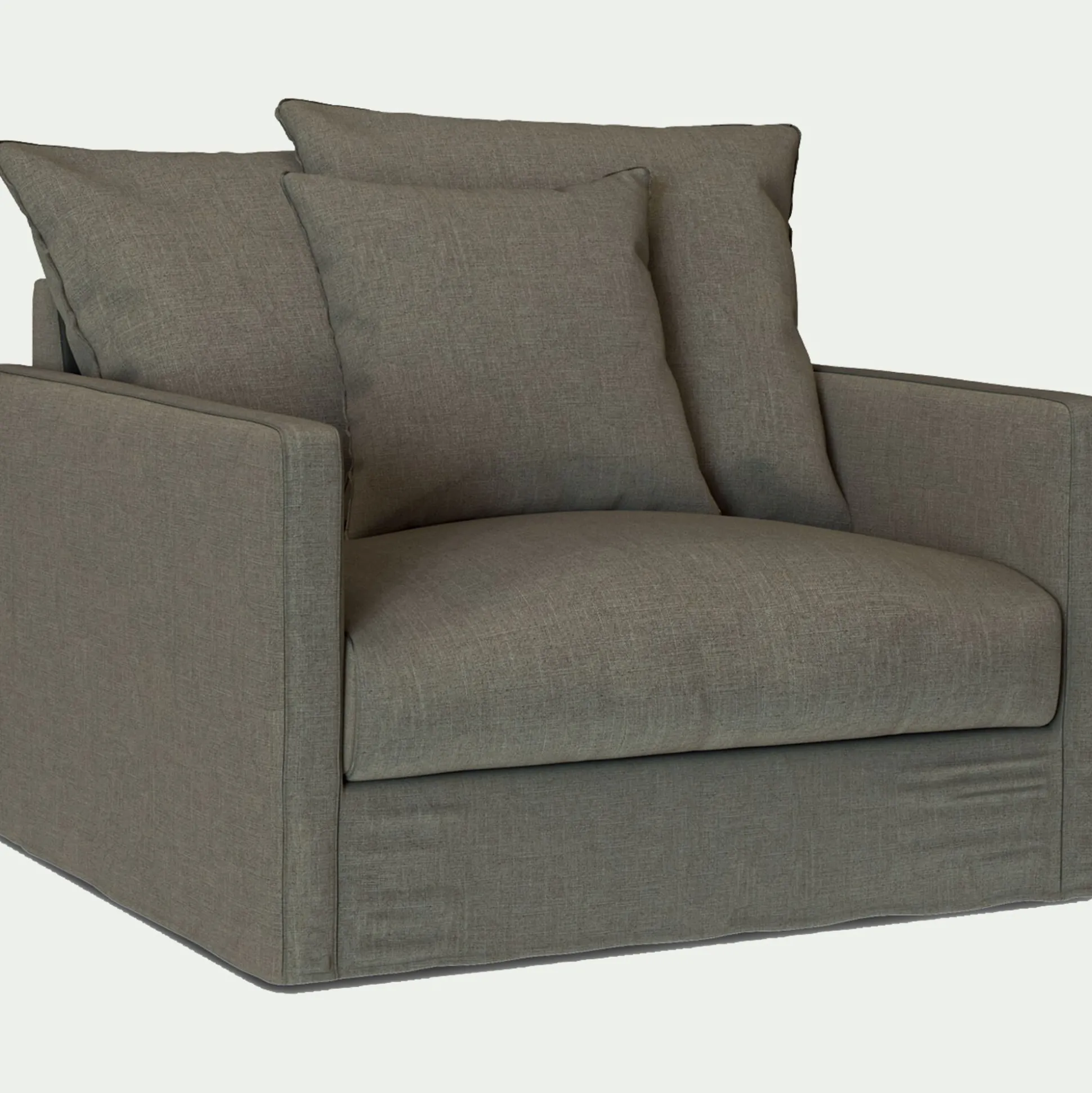 Fauteuil en tissu - vert cèdre