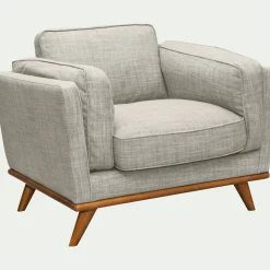 Fauteuil en tissu beige