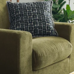 Fauteuil en tissu cosmo - vert kaki
