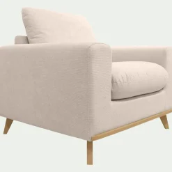 Fauteuil en tissu crown - beige roucas