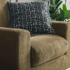 Fauteuil en tissu crown - vert cèdre