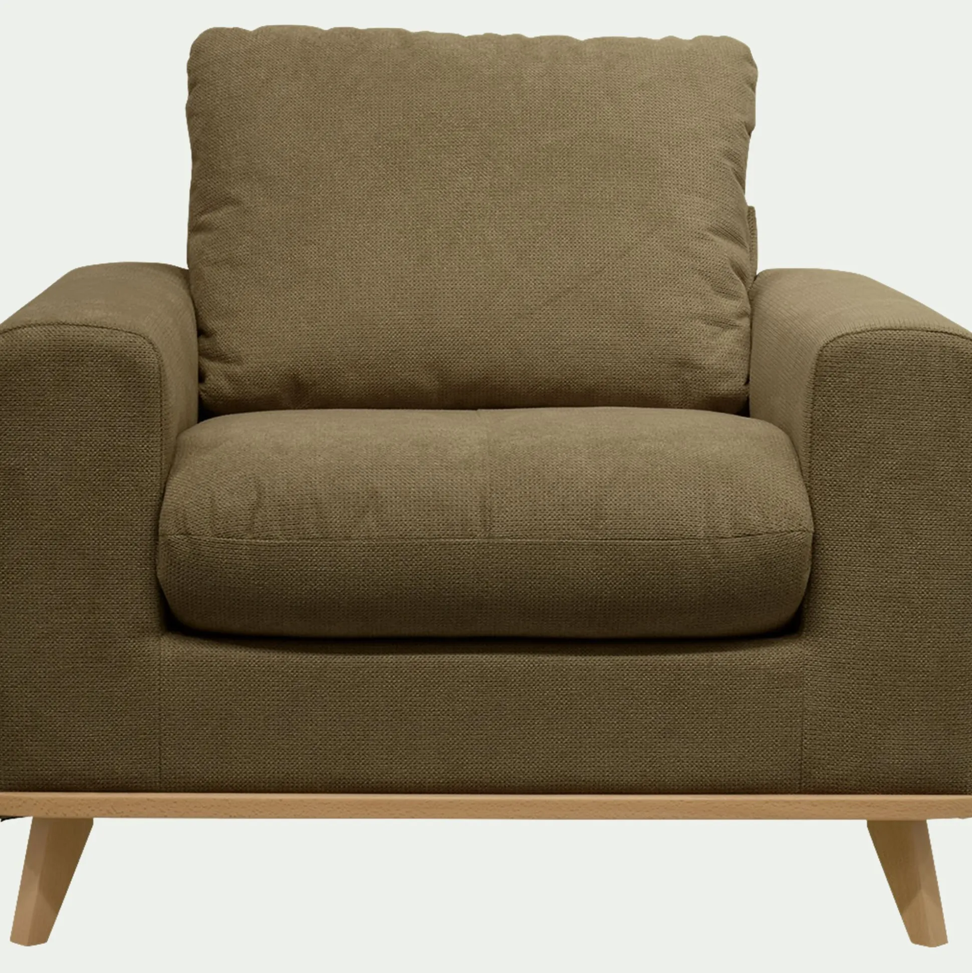 Fauteuil en tissu crown - vert cèdre