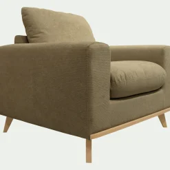 Fauteuil en tissu crown - vert cèdre