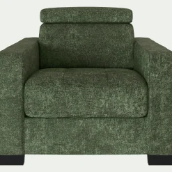 Fauteuil en tissu Genesis - vert cèdre