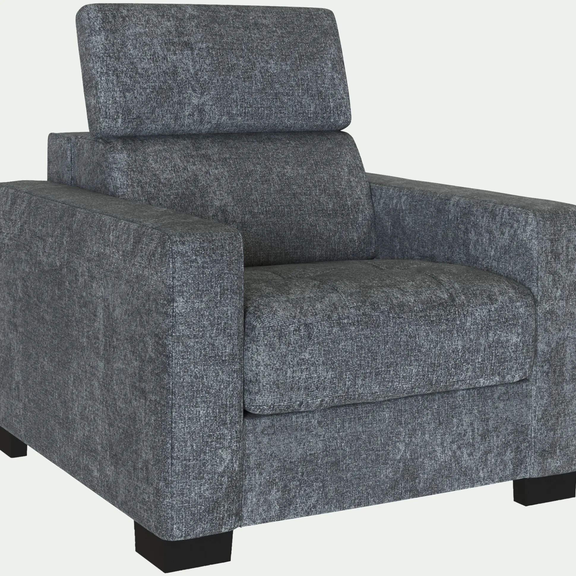 Fauteuil en tissu Genesis - gris ardoise
