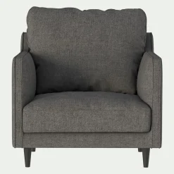 Fauteuil en tissu joint - gris restanque