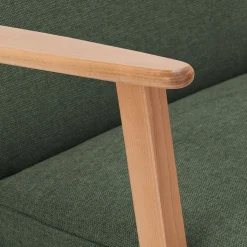 Fauteuil en tissu Loft - vert cèdre