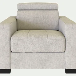 Fauteuil en tissu Monclar - beige roucas