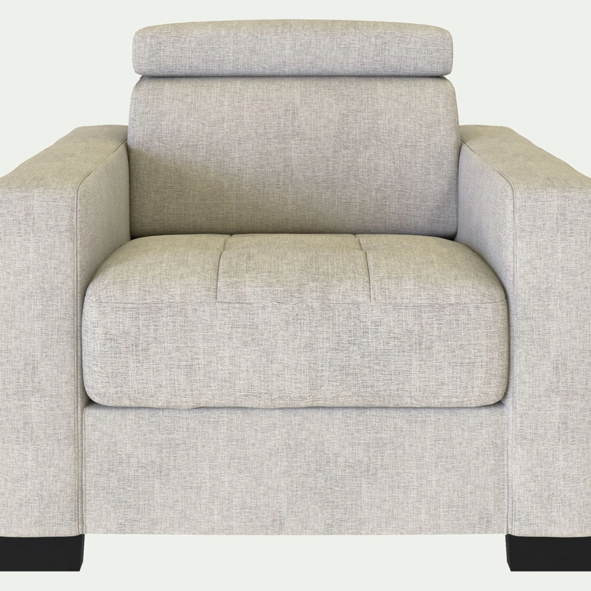 Fauteuil en tissu Monclar - beige roucas