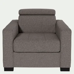 Fauteuil en tissu pop - taupe