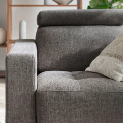 Fauteuil en tissu pop - taupe