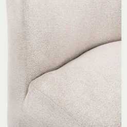 Fauteuil en tissu Raven - blanc écru