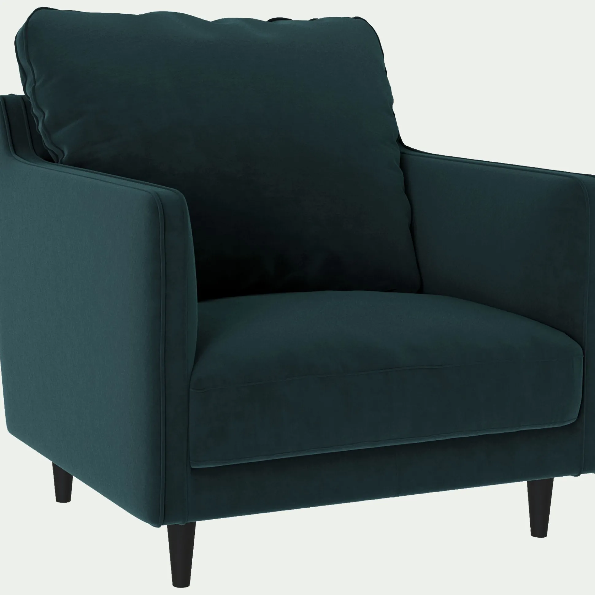 Fauteuil en tissu velvet - bleu foncé