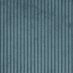 Fauteuil fixe en velours côtelé - bleu