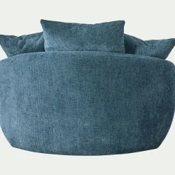 Fauteuil pivotant en tissu Genesis - bleu