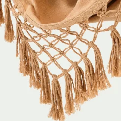 Fauteuil suspendu en polycoton - beige nèfle