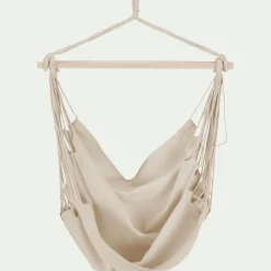 Fauteuil suspendu en polycoton - beige roucas