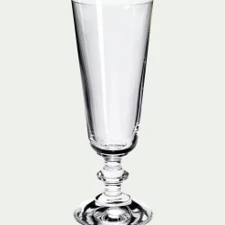 Flûte à champagne conique en verre 17cl - transparent