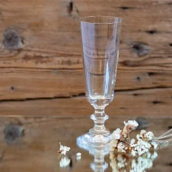 Flûte à champagne conique en verre 17cl - transparent