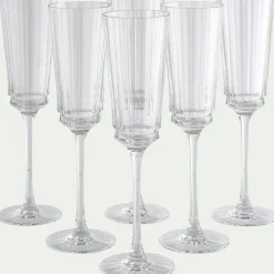 Flûte à champagne en cristallin 17cl - transparent