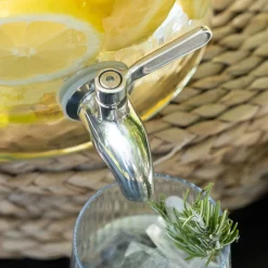 Fontaine à boisson en verre 3,5l - transparent