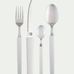 Fourchette en inox - beige roucas