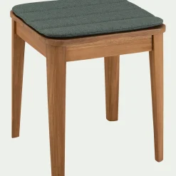 Galette de chaise indoor & outdoor en tissu déperlant - vert cèdre