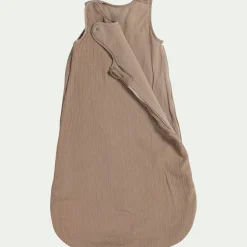 Gigoteuse évolutive en gaze de coton bio - marron noisette