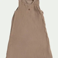 Gigoteuse évolutive en gaze de coton bio - marron noisette