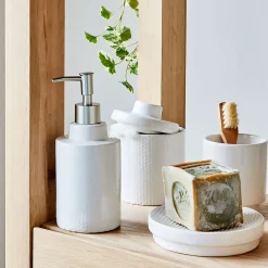 Gobelet en céramique H9,5cm - blanc ventoux