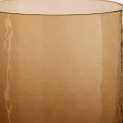 Gobelet en verre martelé 39cl - jaune millepertuis