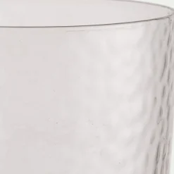 Gobelet en verre martelé 33,5cl - transparent