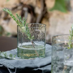 Gobelet texturé en verre 34cl - transparent