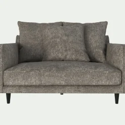 Grand fauteuil fixe en tissu joint - beige alpilles