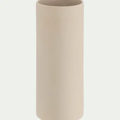 Grand vase en faïence H30cm - beige
