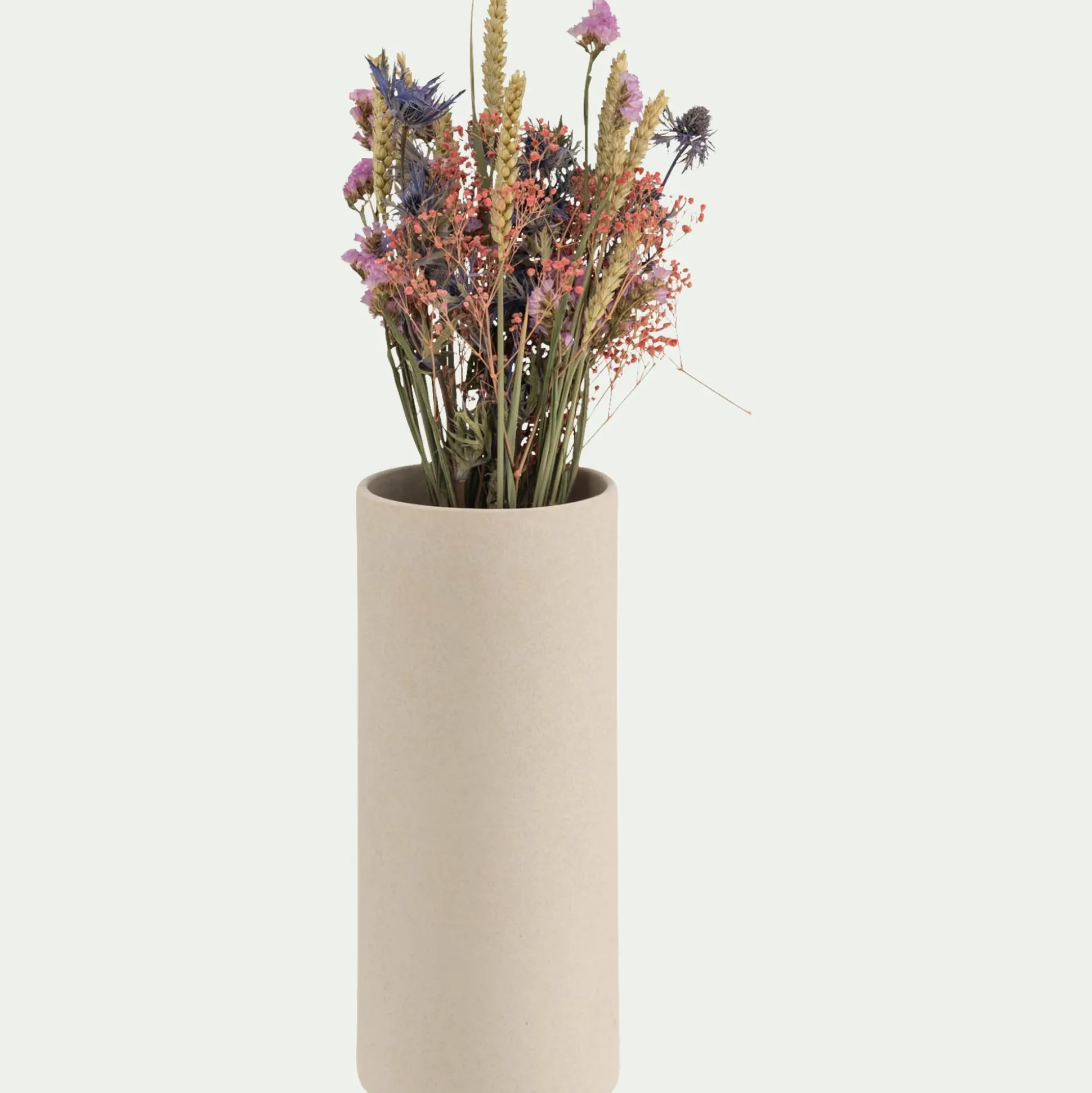 Grand vase en faïence H30cm - beige