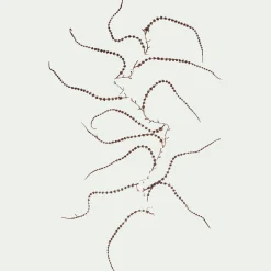 Guirlande de noël de pin marron en plastique L150cm