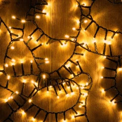 Guirlande lumineuse à gouttes L18m - jaune