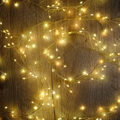 Guirlande lumineuse grappe L6m - doré