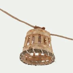 Guirlande lumineuse solaire naturelle 8m - beige
